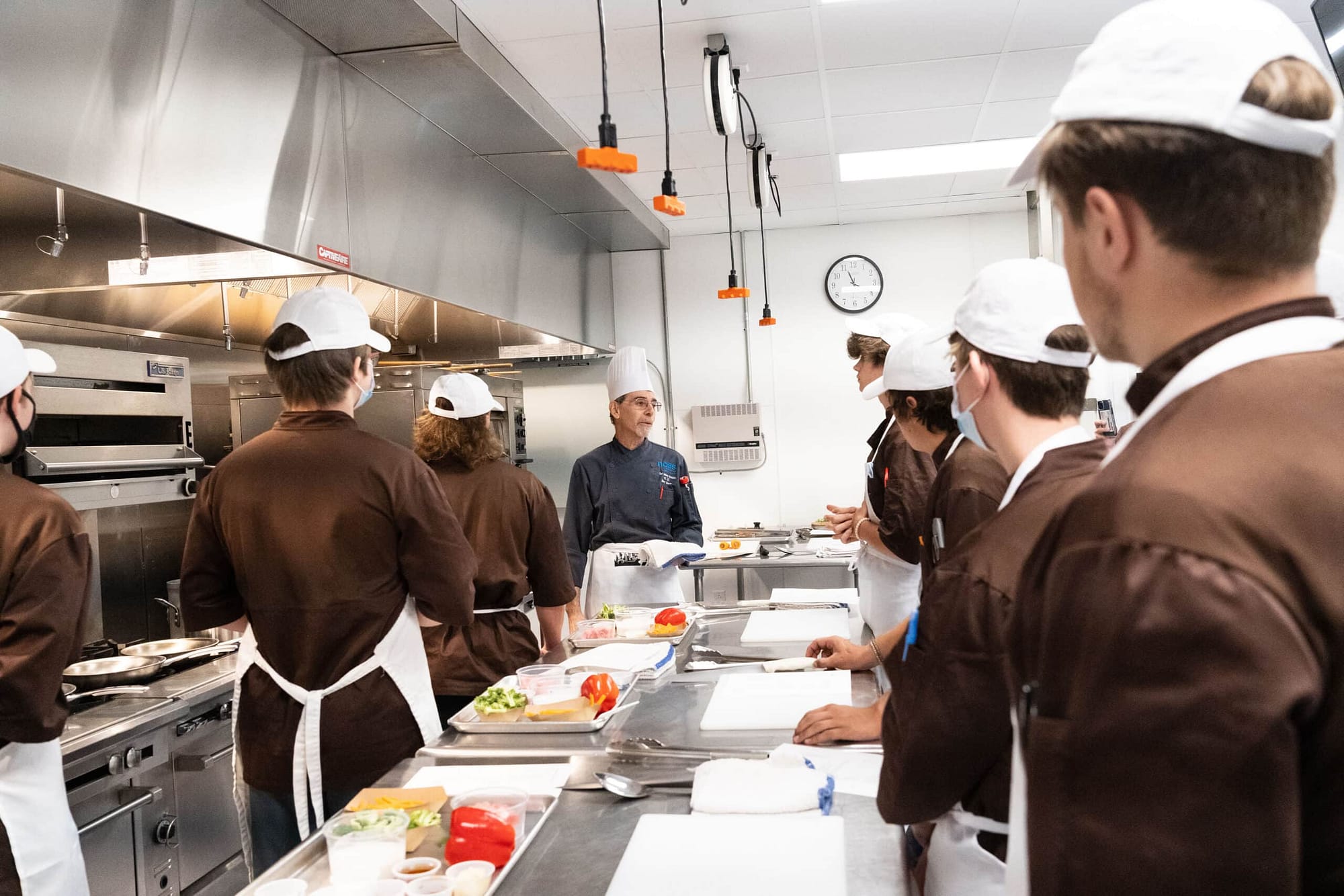 Nossi College of Art's Culinary Arts Kitchen is visited by Wilson Central HS