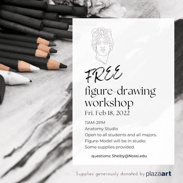 Anatomy and Figure Drawing Workshop at Nossi College of Art